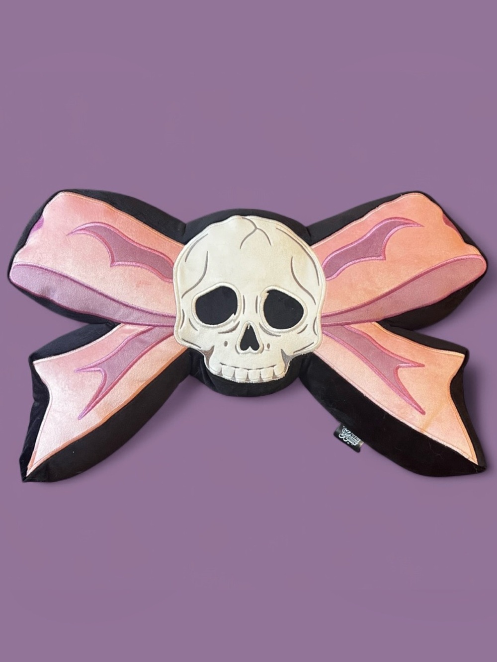 Dolls Kill Darling Demise Skull Throw Pillow